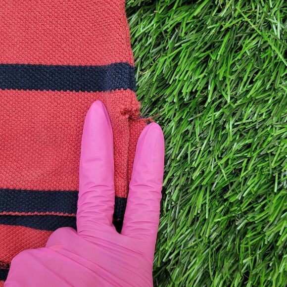 Ralph-Lauren Stripes Polo Shirt 2XL 25x32 Faded Red - Picture 7 of 15